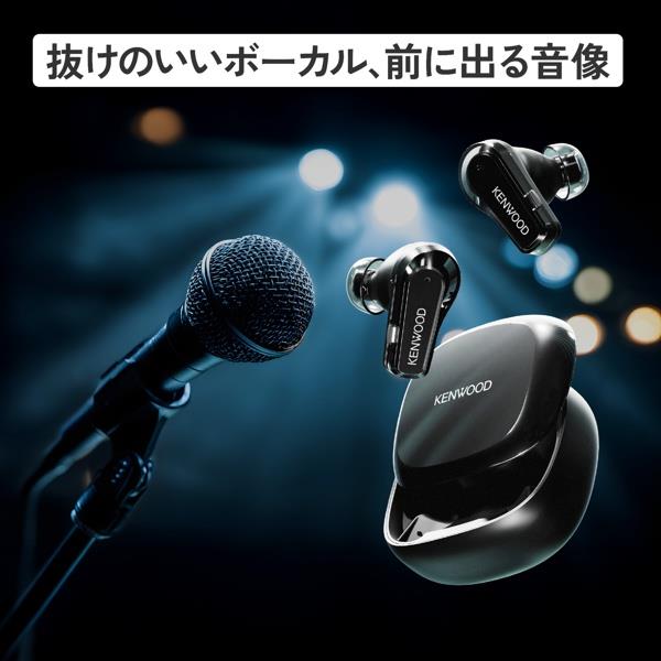 KENWOOD ワイヤレスイヤホン GLASS Core [ノイズキャンセリング/業界初