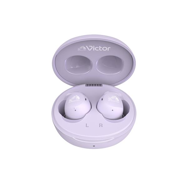 Victor ワイヤレスイヤホン エントリーモデル パープル HA-A6T-V