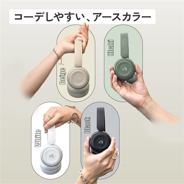 Victor ワイヤレスヘッドホン ベージュ HA-S60W-C | ノジマオンライン