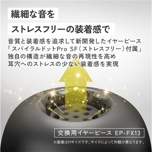 JVCケンウッド ワイヤレスイヤホン ノイズキャンセリング サンバースト