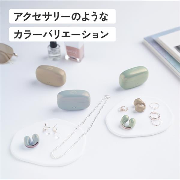 JVCケンウッド イヤーカフ型イヤホン サンドピーチ HA-NP1T-PN