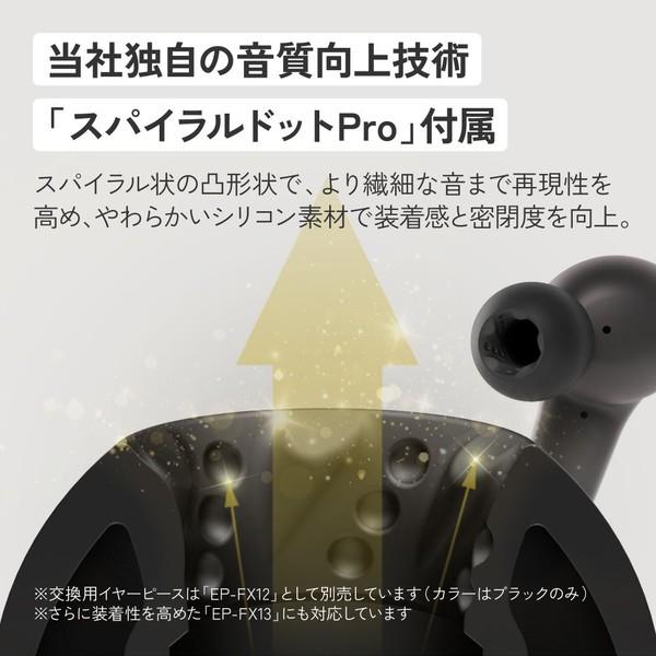 Victor ワイヤレスイヤホン ノイズキャンセリング チャコールブラック