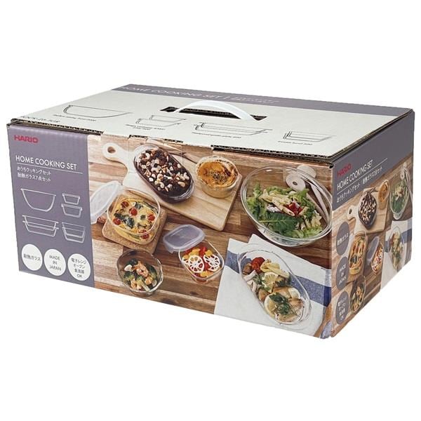 バーベキュー・調理用品 INOUT Original Sierra Cup & Dish set HARIO HARIOおうちクッキングセット [ガラス容器7点セット/日本製