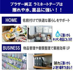 Brother Tzem33 P Touch ピータッチ 用ラベルシール 12mm テープつや消し透明 インク青 ノジマオンライン