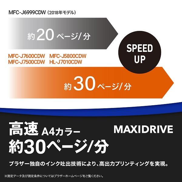 brother MFC-J7600CDW A3 インクジェット複合機 【大容量/Wi-Fi/FAX 