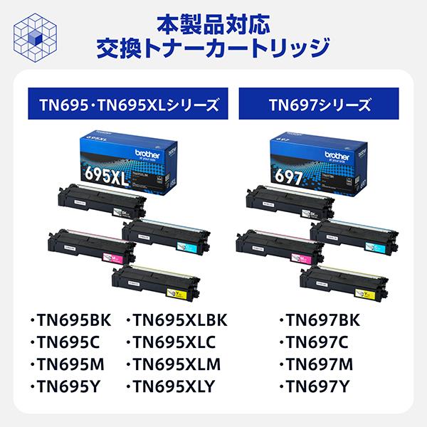 【中古】ブラザー A4カラーレーザー複合機 MFC-9970CDW ※新品替えトナー付き(シアン、マゼンダ、イエロー) 11621-831-