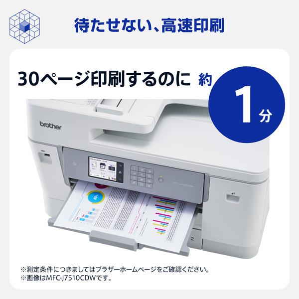 ブラザー A3インクジェット複合機MFC-J7610CDWコピープリントスキャン