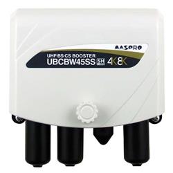 マスプロ UHF・BS・CSブースター ホワイト SCUBCBW45SS-P | ノジマ