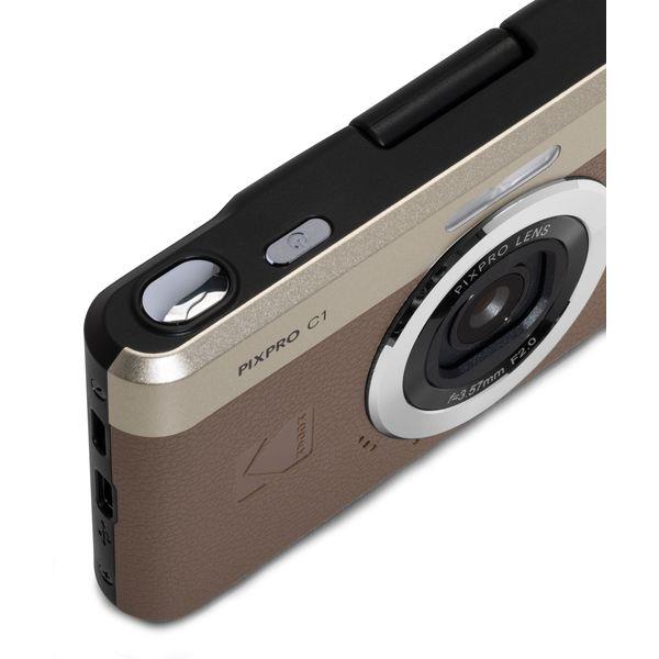 コンパクトデジタルカメラ シルバー/ブラウン KODAK PIXPRO コンパクトデジタルカメラ [4倍デジタルズーム/自