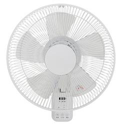 YUASA YTW-341DFRW 下向き壁掛け扇風機【5枚/左右自動/リモコン