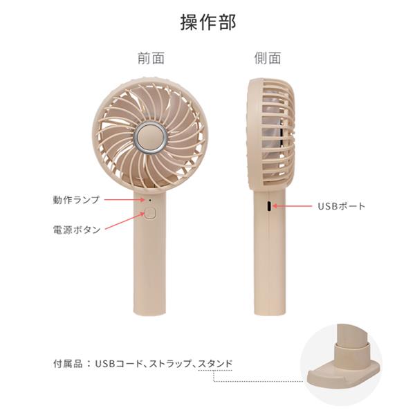 Alchemist YM-700GS-LA ハンディ扇風機 【2000mAh/充電式/Type-C