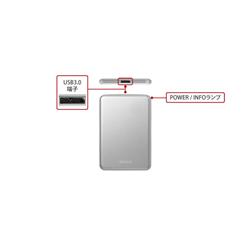 BUFFALO USB3.1(Gen.1)対応 ポータブルHDD 1TB HD-PUS1.0U3-SVD HDPUS