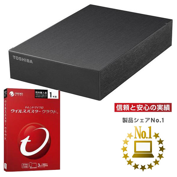 外付けHDD Canvio Desktop【6TB/USB3.2/東芝製HDD採用/バッファロー正規データ復旧サービス対応品/2020年11月モデル】  HD-TDA6U3-B