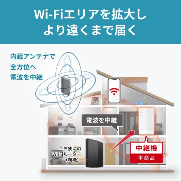 BUFFALO WEX-3000AX4 Wi-Fi中継機 11ax 2401+573Mbps AirStation