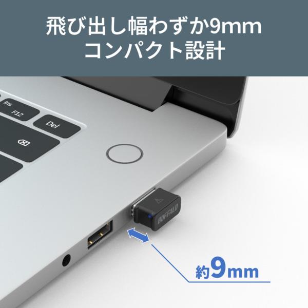 BUFFALO Wi-Fiアダプター 11ac 866/300Mbps USB2.0用 AirStation WI-U2