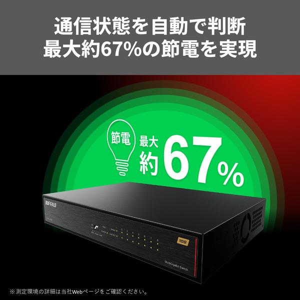 発根済　バオバブ　大株 10Gbps対応 8ポート スイッチングハブ | バッファロー｜BUFFALO