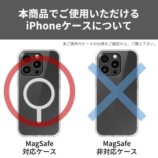 （平日特価）MagSafeマグネットバッファロー　SSD-PMS500U3-BA SSD-PMS500U3-BA 外付けSSD USB-C接続 iPhone向け(MagSafe対応)(Chrome
