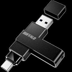 Type-C/Type-AΉ ]USB[ RUF3-ACR128G-BK