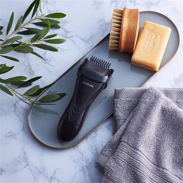 コイズミ レッグヘアトリマー 【3段階の長さ調節コーム/すね毛トリマー