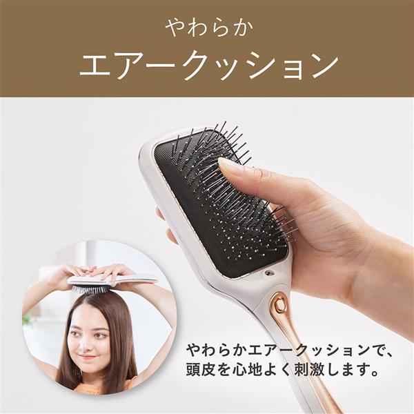 コイズミ マイナスイオンリセットブラシ グレー KBE2420H | ノジマ