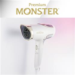 KOIZUMI(コイズミ) BLDCダブルファンドライヤー モンスター ホワイト コイズミ、コンパクトで大風量のダブルファンドライヤー