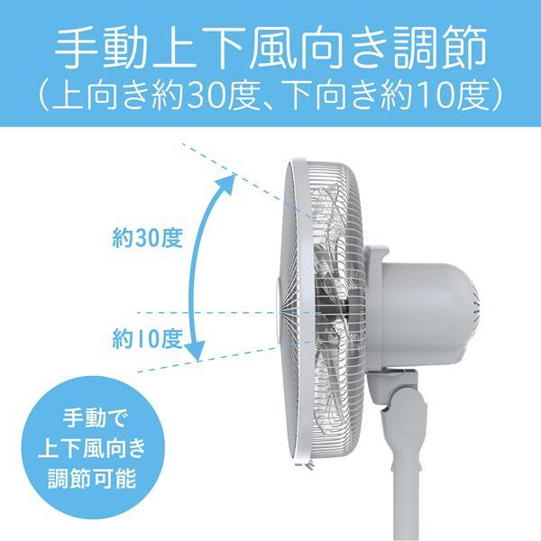 コイズミ A リビング扇風機 自動首振り リモコン付属 KLF30254H