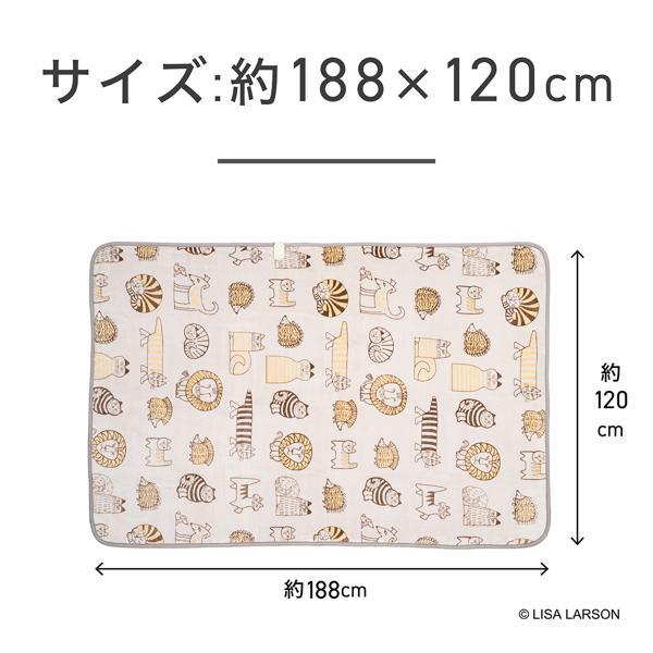 コイズミ 電気掛敷毛布 リサラーソン 室温センサー 洗える毛布 ダニ