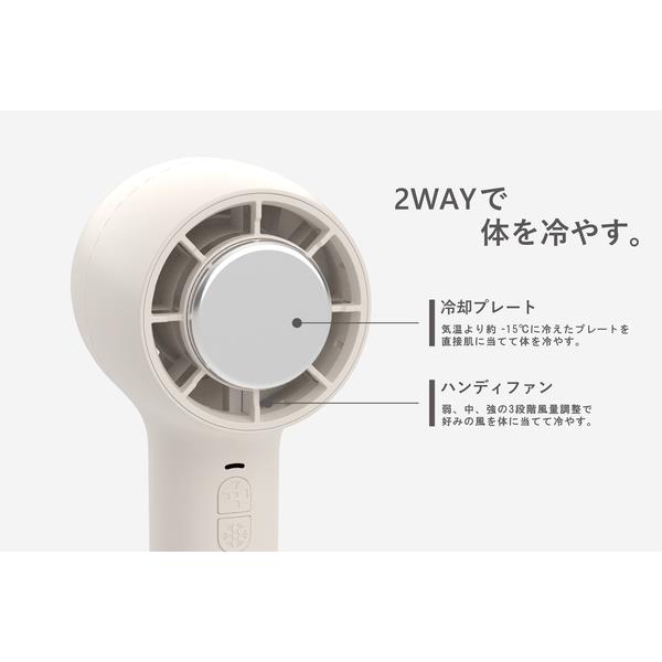 エレスiFan Freeze IF-FZ22充電式冷却プレート付きハンディファン
