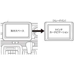 カナック企画 ホンダ N-VAN 8インチナビ専用取付キット TBX-H006