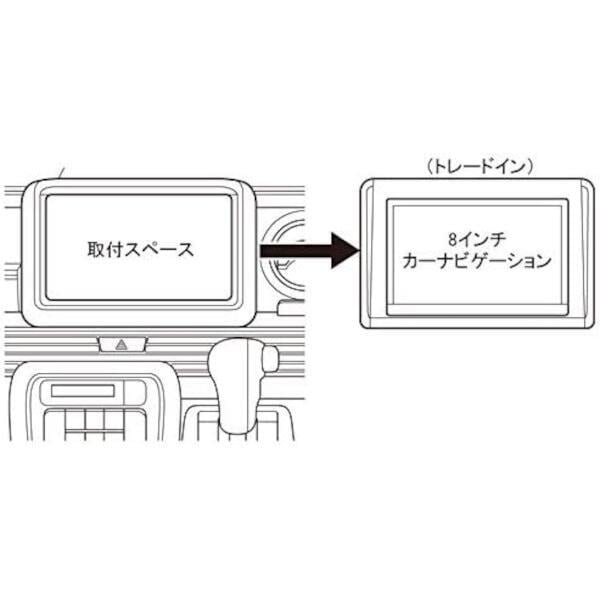 カナック企画 ホンダ N-VAN 8インチナビ専用取付キット TBX-H006