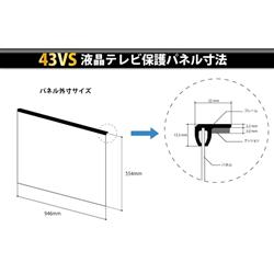 楽天市場】テレビ保護パネル 43型 (43インチ) 【2mm厚】 反射