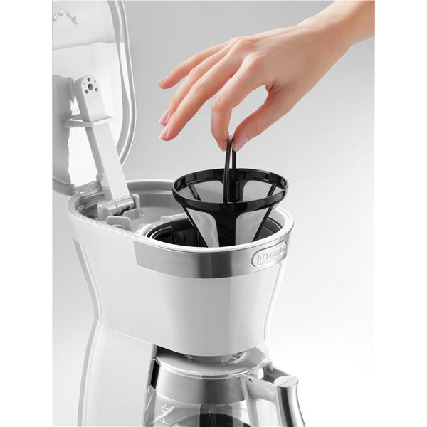 DeLonghi ICM12011J-W コーヒーメーカー アクティブ【ドリップ式/0.65L