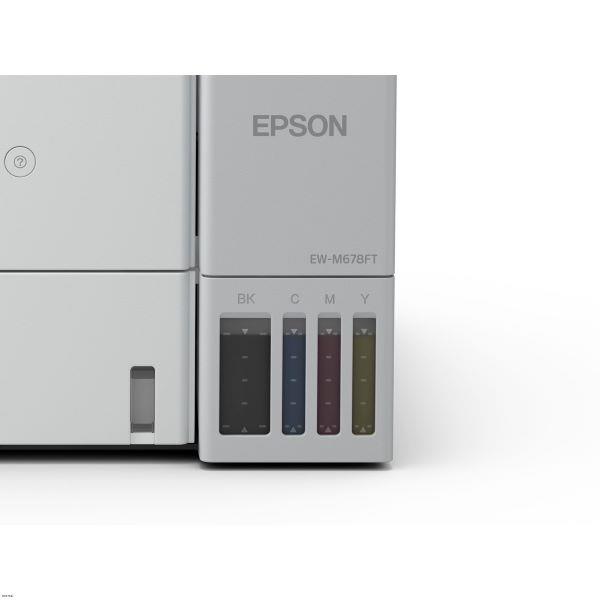 EPSON エコタンク搭載モデル A4カラー複合機 ホワイト EW-M678FT