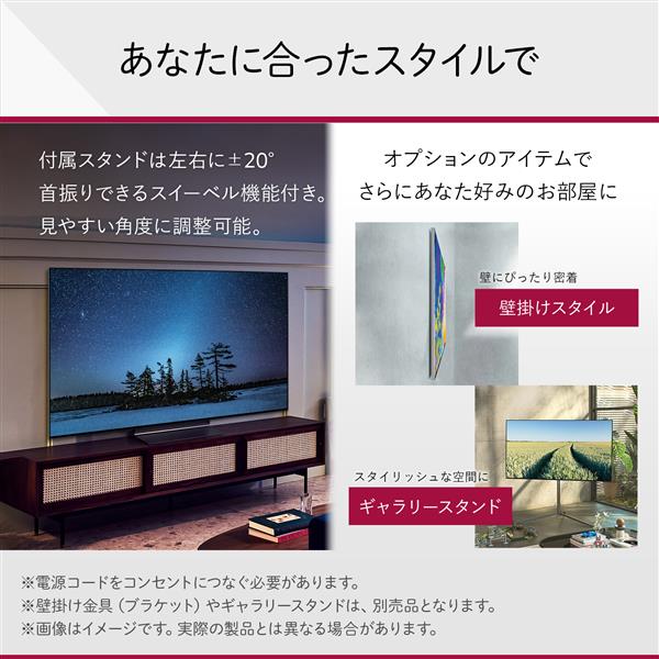 有機ELテレビ OLED 65G2PJA 【65V型 /4K対応 /BS・CS 4K