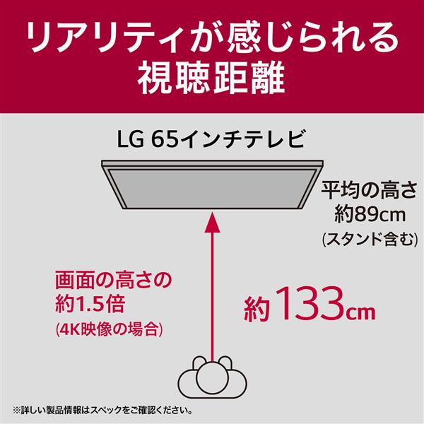 LG OLED65C4PJA 有機ELテレビ 65V型 4K対応 BS 4Kチューナー内蔵 YouTube対応 Netflix対応☆大型配送対象商品  | ノジマオンライン