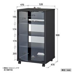 ハヤミ オーディオラック【コンパクトサイズ/エントリーモデル/棚板3枚