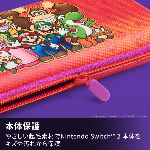 Switch2】 スリムケース for Nintendo Switch 2 マリオ ＆ フレンズ