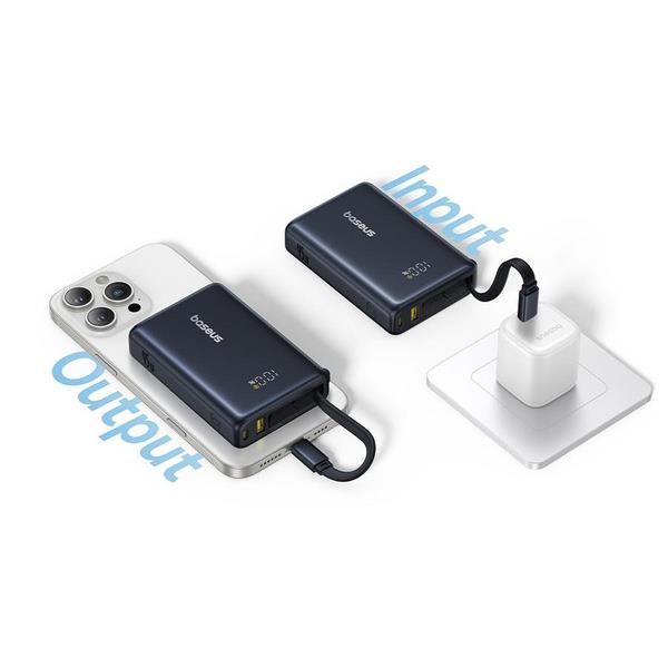 ベースアス PicoGo モバイルバッテリー 45W 10000mAh USB-Cケーブル