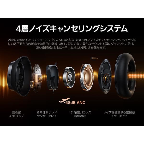 ベースアス ワイヤレスヘッドフォン Inspire XH1 コズミックブラック