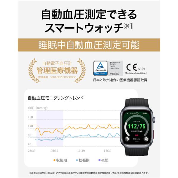HUAWEI HUAWEI WATCH D2 ウェアラブル血圧計 ゴールド WATCH-D2