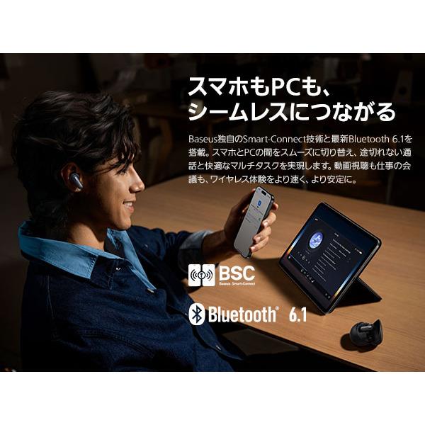 ベースアス ワイヤレスヘッドフォン Inspire XP1 コズミックブラック