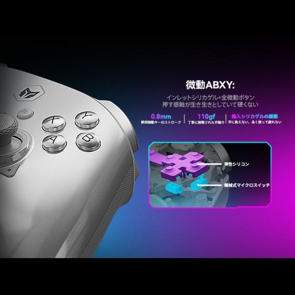MOJHON MOJHON RAINBOW3 無線/有線ゲームコントローラー【任天堂Switch