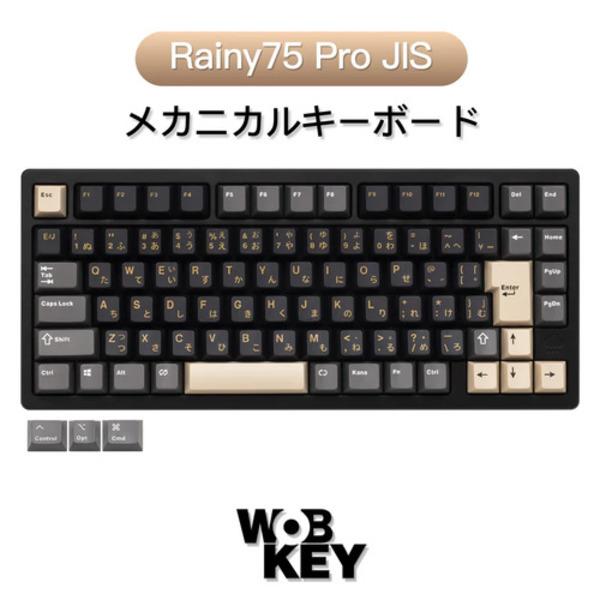 メイプルストーリー ブラックヘヴン オリジナルキーボード WOBKEY Rainy75 Pro 日本語配列 75％ KAILHココアスイッチ PR75BLKJIS