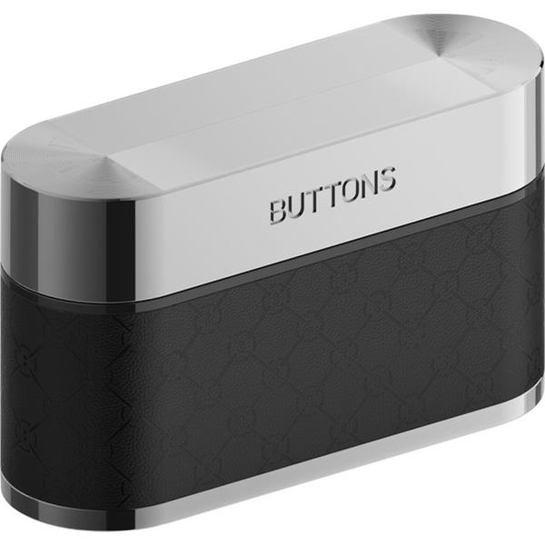BUTTONS ワイヤレスイヤホン CLIP [シルバーブラック/オープンイヤー型