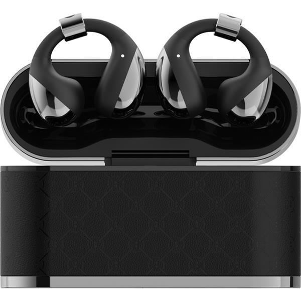 BUTTONS ワイヤレスイヤホン CLIP [シルバーブラック/オープンイヤー型