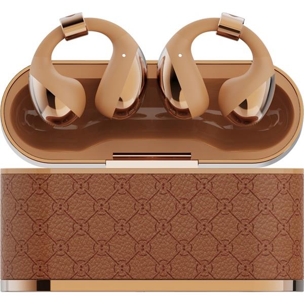 BUTTONS ワイヤレスイヤホン CLIP [ゴールドブラウン/オープンイヤー型