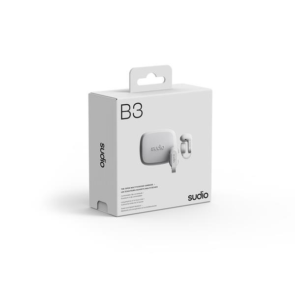Sudio オープンタイプTWSイヤホン B3 [ホワイト/クリップ型］ SD3302