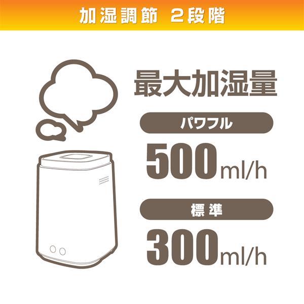 Amazon.co.jp: [山善] スチームファン式 加熱式 加湿器 上部給水
