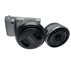 SONY デジタル一眼カメラ α NEX-5N シルバー ソニー SONY α アルファ NEX-5N レンズセット シルバー ミラー