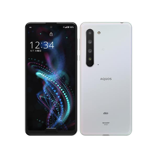 SHARP SHG01-645459 【Cランク中古品】 AU AQUOS R5G 256GB オーロラ 